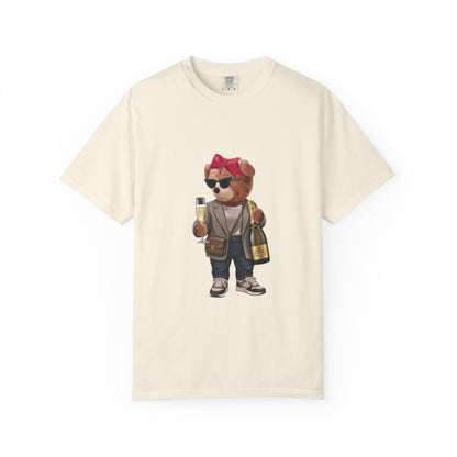 Champagne Teddy Bear T-Shirt – Cute Stylish Graphic Tee