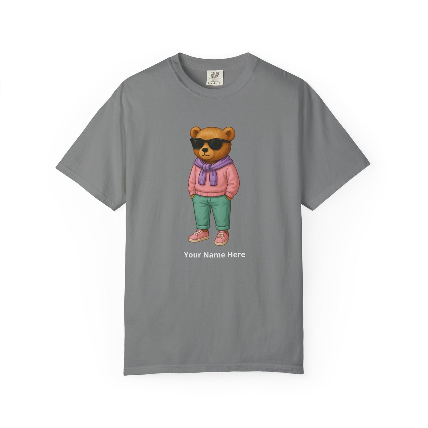 Street Bear Girl T-Shirt – Personalized Name Cute Tee