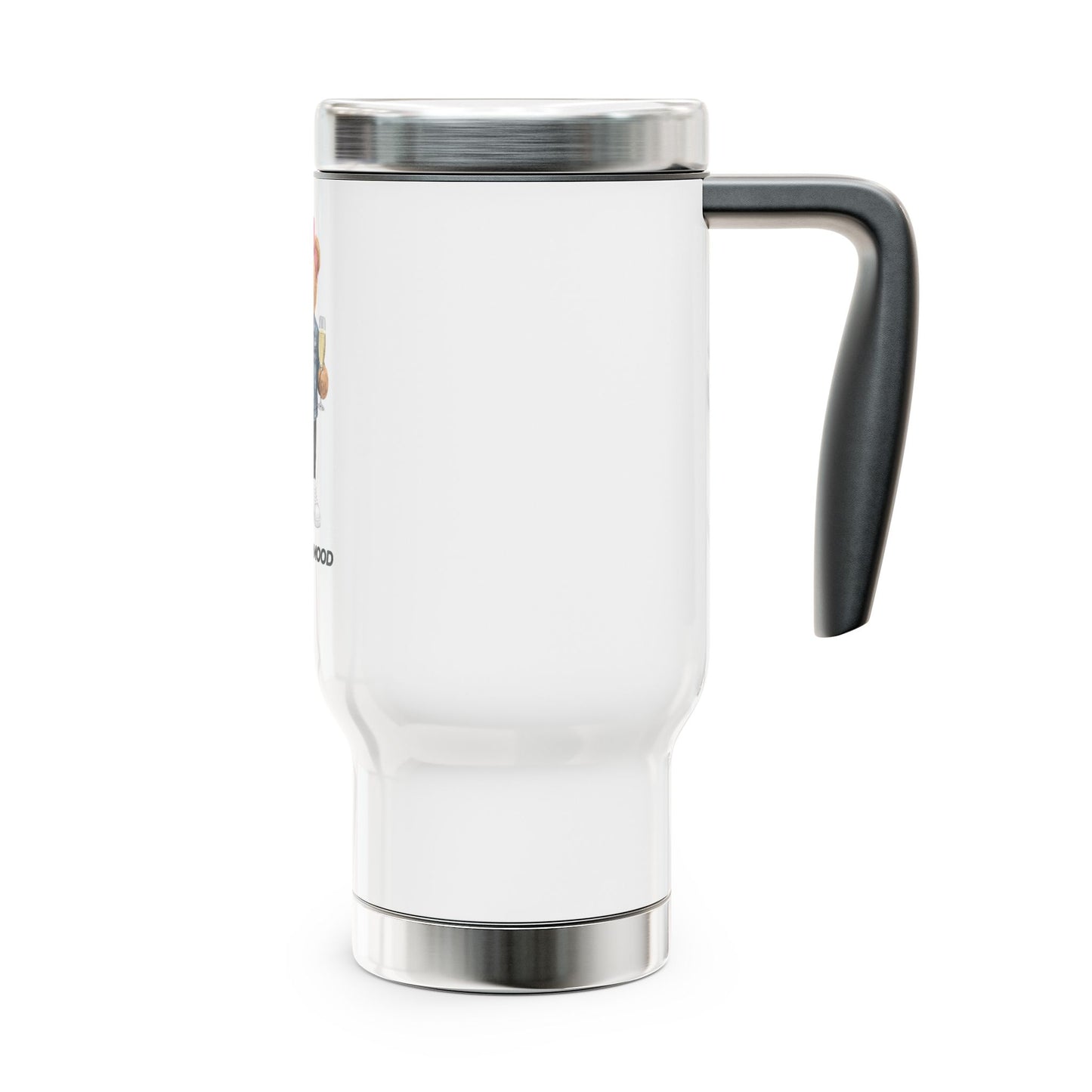 Prosecco Mood Bear Stainless Steel Travel Mug — 14oz