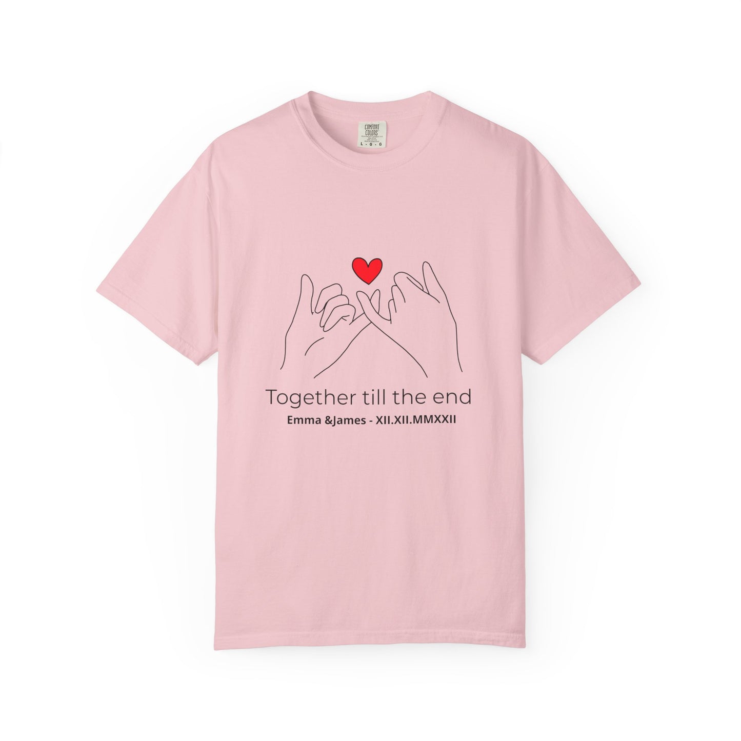 Together Till the End T-Shirt – Personalized Couple Love Shirt