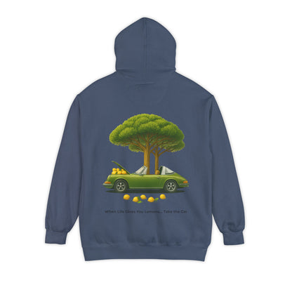 Vintage Car Lemon Tree Graphic Hoodie