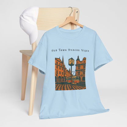 Vintage Prague Old Town Vibes T-Shirt  Travel Lover’s Graphic Tee
