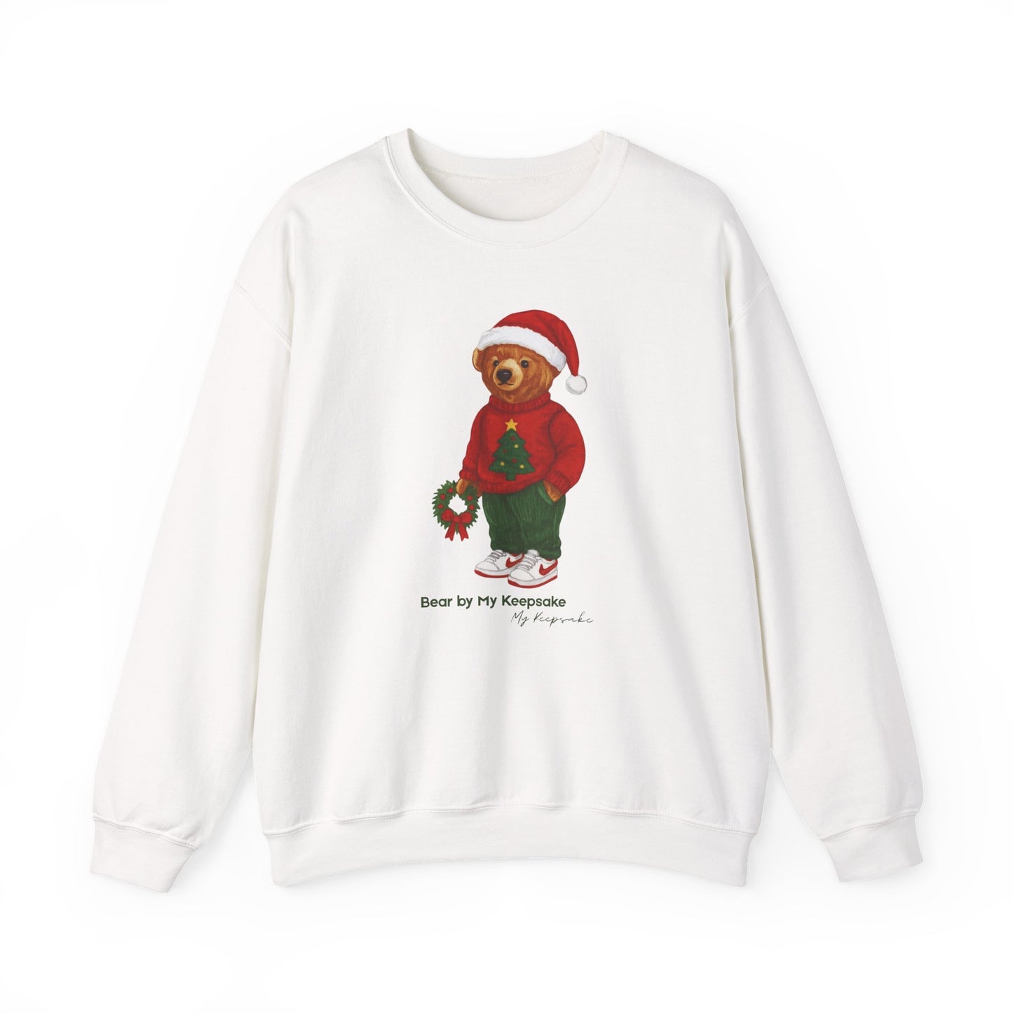 Cozy Christmas Bear Unisex Sweatshirt | Holiday Crewneck by My Keepsake