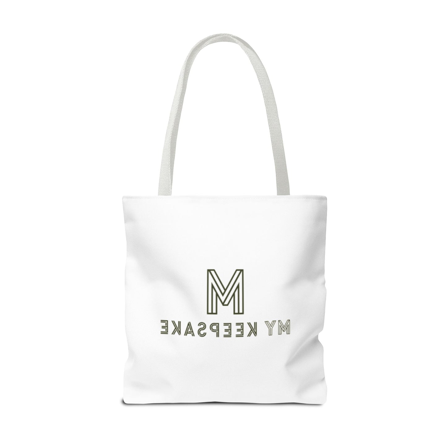 Tote Bag White  – Green Bear by My Keepsake