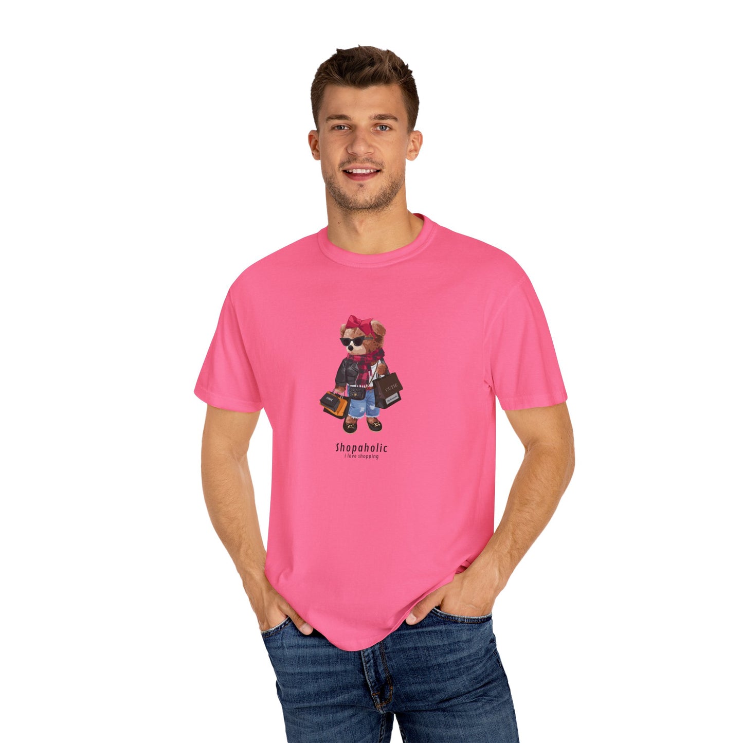 Shopping Bear Unisex T-shirt - Perfect Gift for Shopaholics