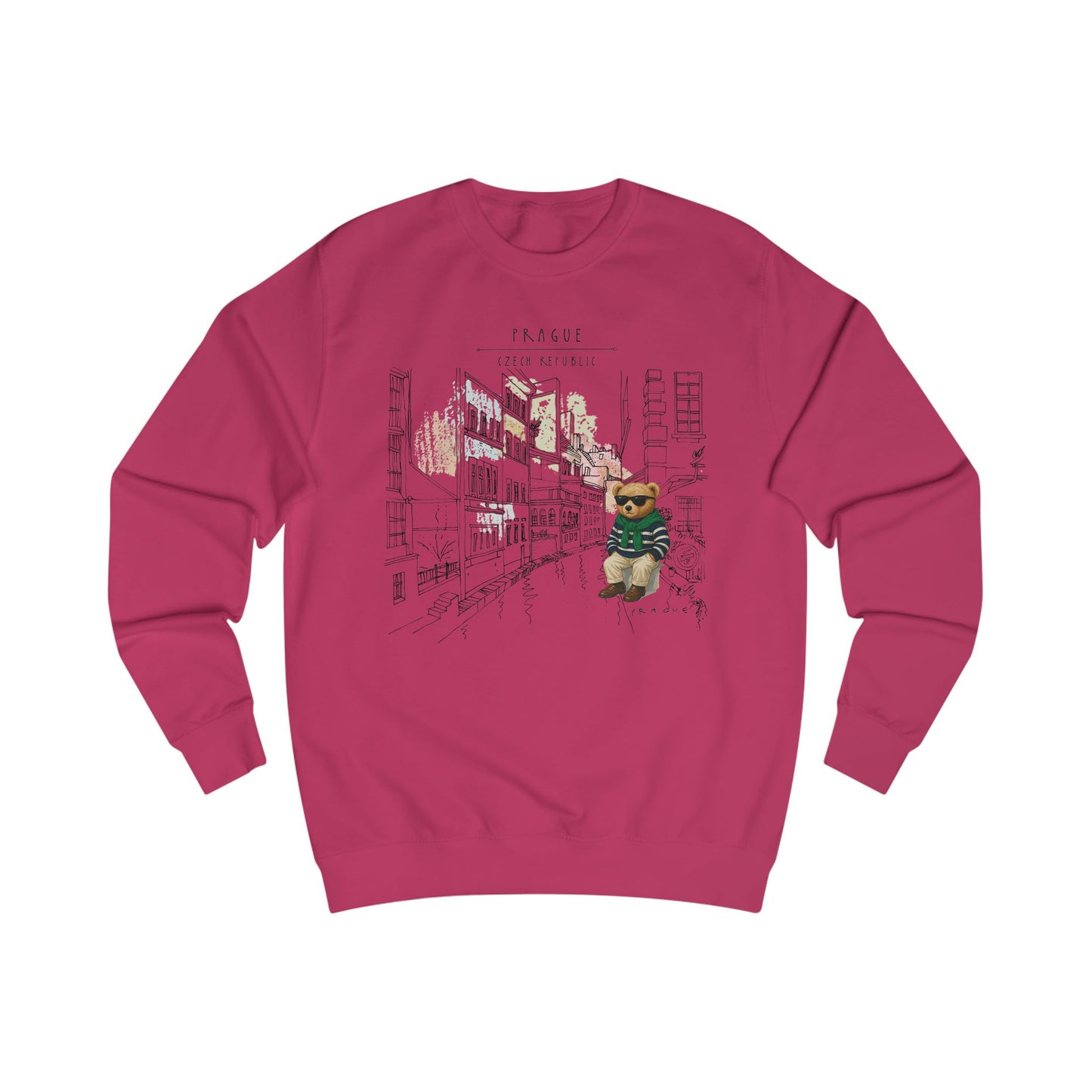 Prague Teddy Bear Sweatshirt   Czech Republic Souvenir Tee