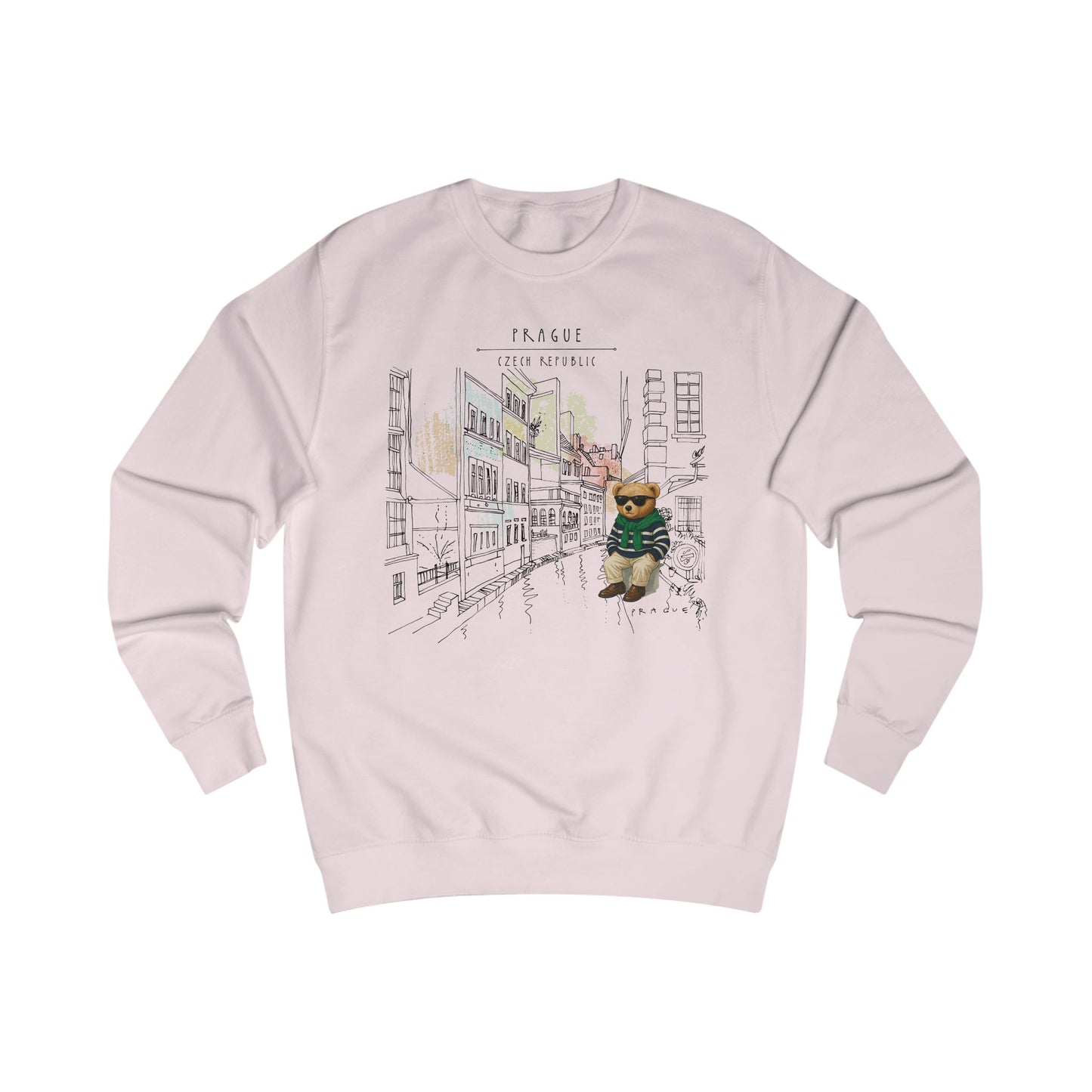 Prague Teddy Bear Sweatshirt   Czech Republic Souvenir Tee