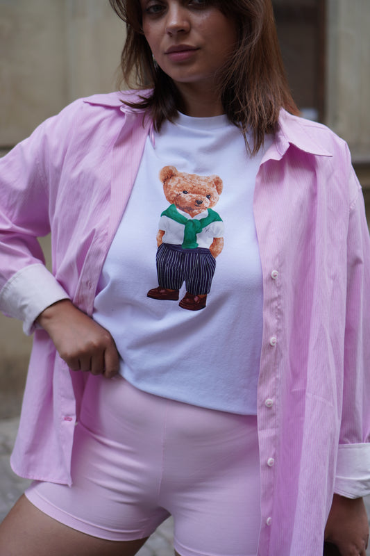 Unisex T-Shirt Street & Bear – Stylish Green Bear