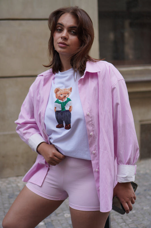 Unisex T-Shirt Street & Bear – Stylish Green Bear