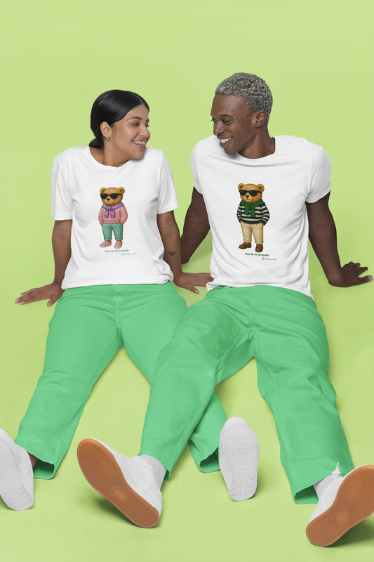Unisex T-Shirt – Bear by My Keepsake, Green Streetwear Style
