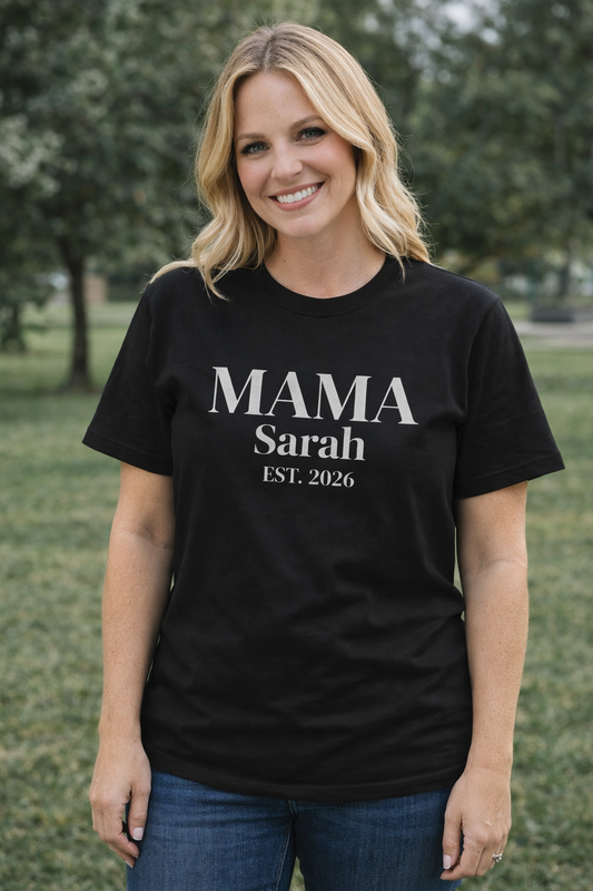 Custom Mama Shirt — Name & Year
