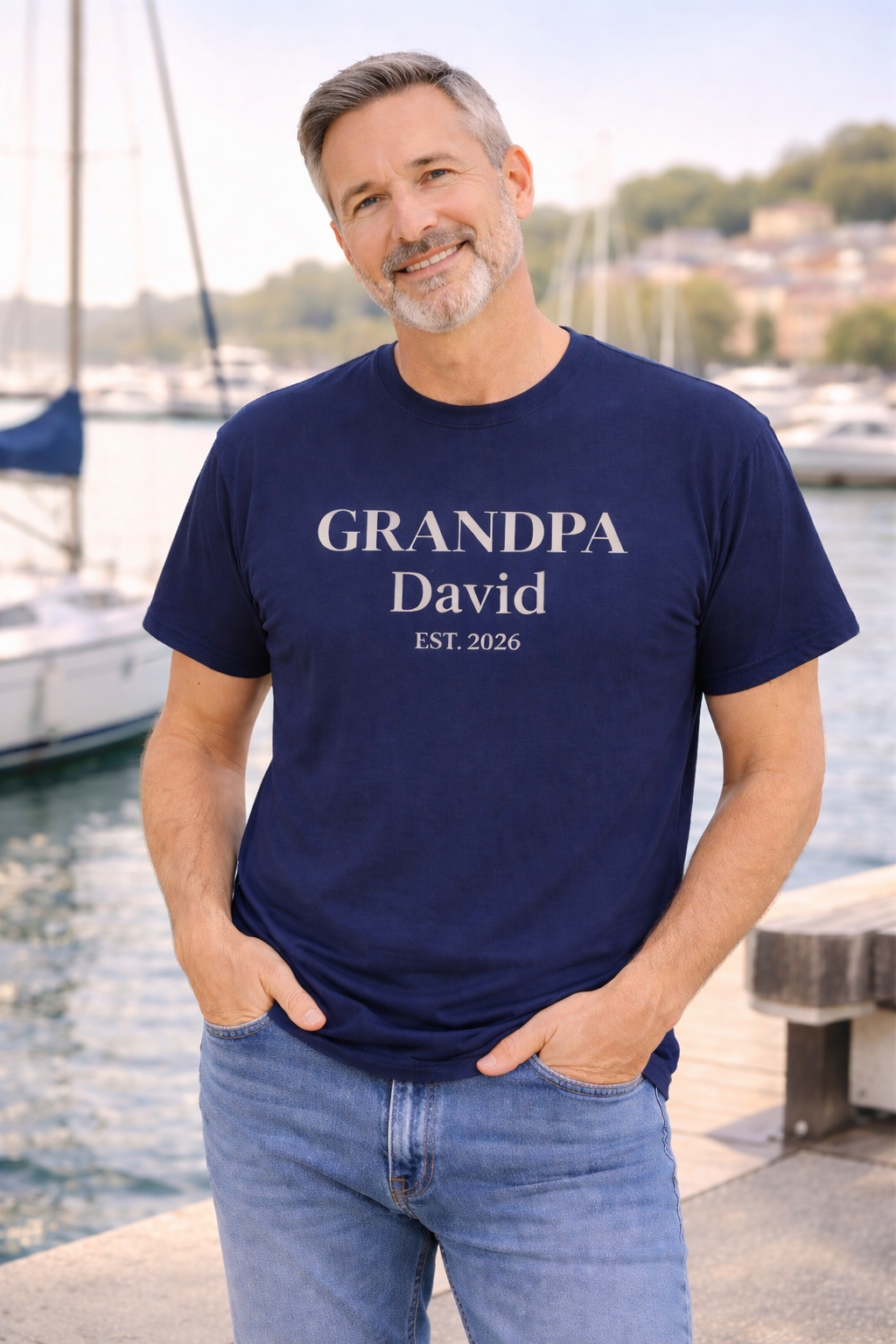 Custom Grandpa Shirt — Name & Year