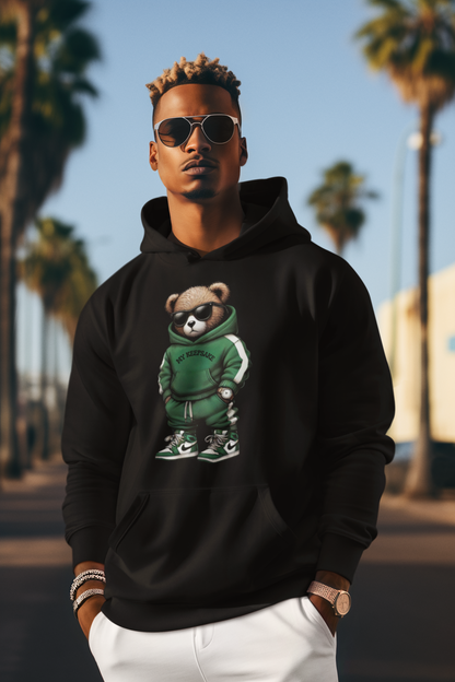 Streetwear Bear Hoodie | Unisex Graphic Hoodie | Aesthetic Cute Bear Sweatshirt