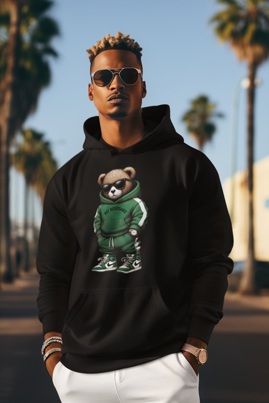 Streetwear Bear Hoodie | Unisex Graphic Hoodie | Aesthetic Cute Bear Sweatshirt
