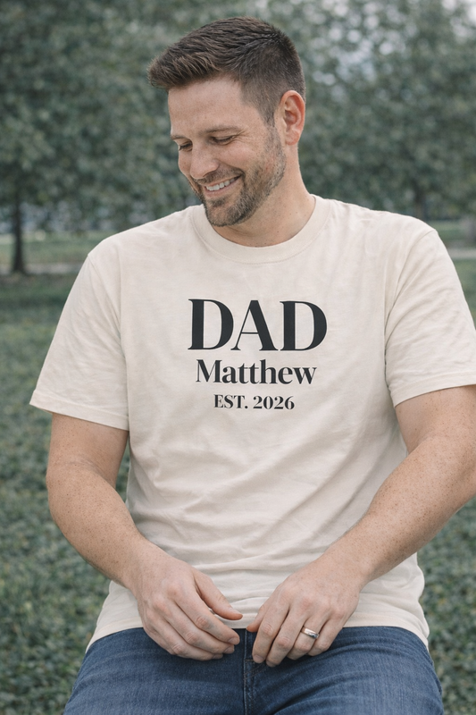 Custom Dad Shirt — Name & Year