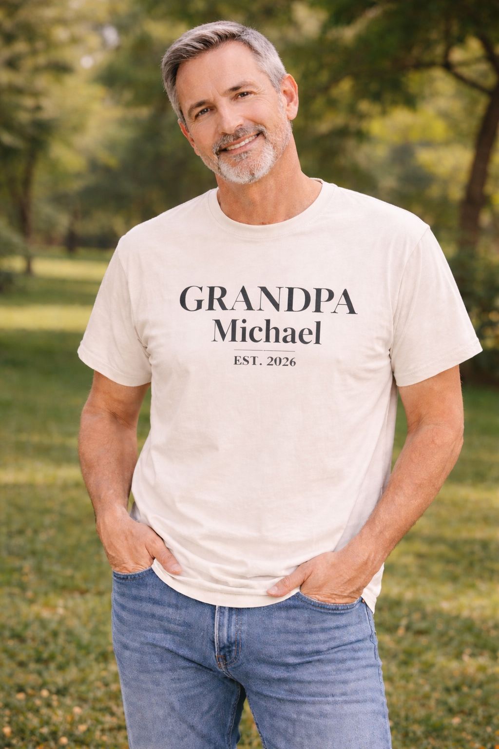 Custom Grandpa Shirt — Name & Year