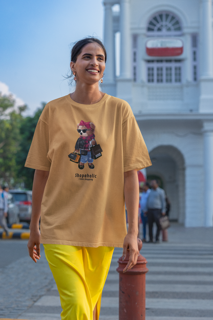 Shopping Bear Unisex T-shirt - Perfect Gift for Shopaholics