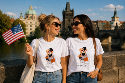 Prague Style Bear Relaxed Fit T-Shirt