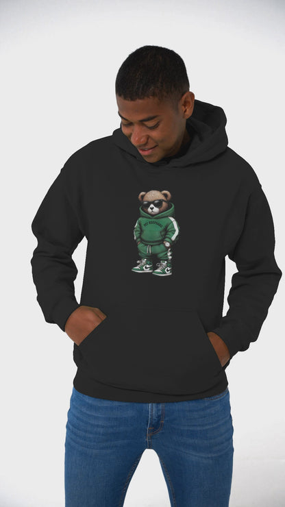 Streetwear Bear Hoodie | Unisex Graphic Hoodie | Aesthetic Cute Bear Sweatshirt