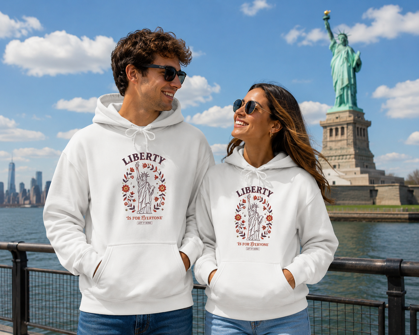 Vintage Liberty Hoodie | Americana Graphic Hoodie