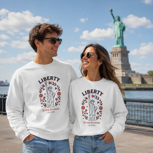 Patriotic Statue of Liberty Sweatshirt | Vintage Americana Crewneck