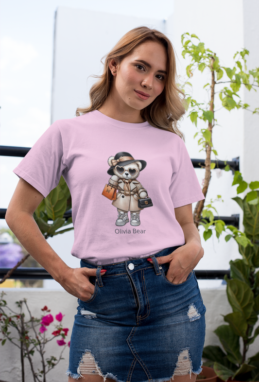 Miss City Bear T-Shirt – Personalized Name Cute Tee