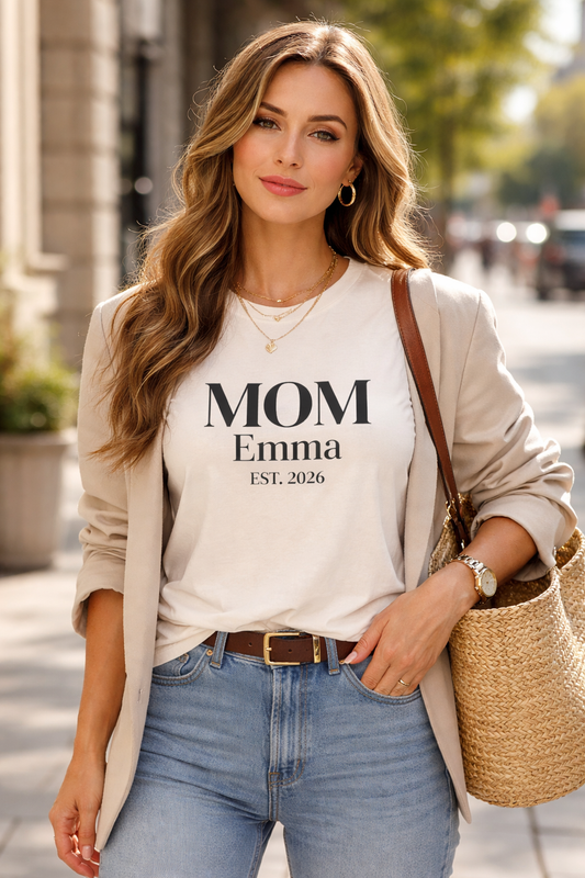 Custom Mom Shirt — Name & Year