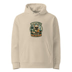 Desert Dust organic cotton hoodie with Mentally on Vacation French Bulldog design
