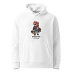 White Shopaholic Teddy Bear hoodie with original My Keepsake design