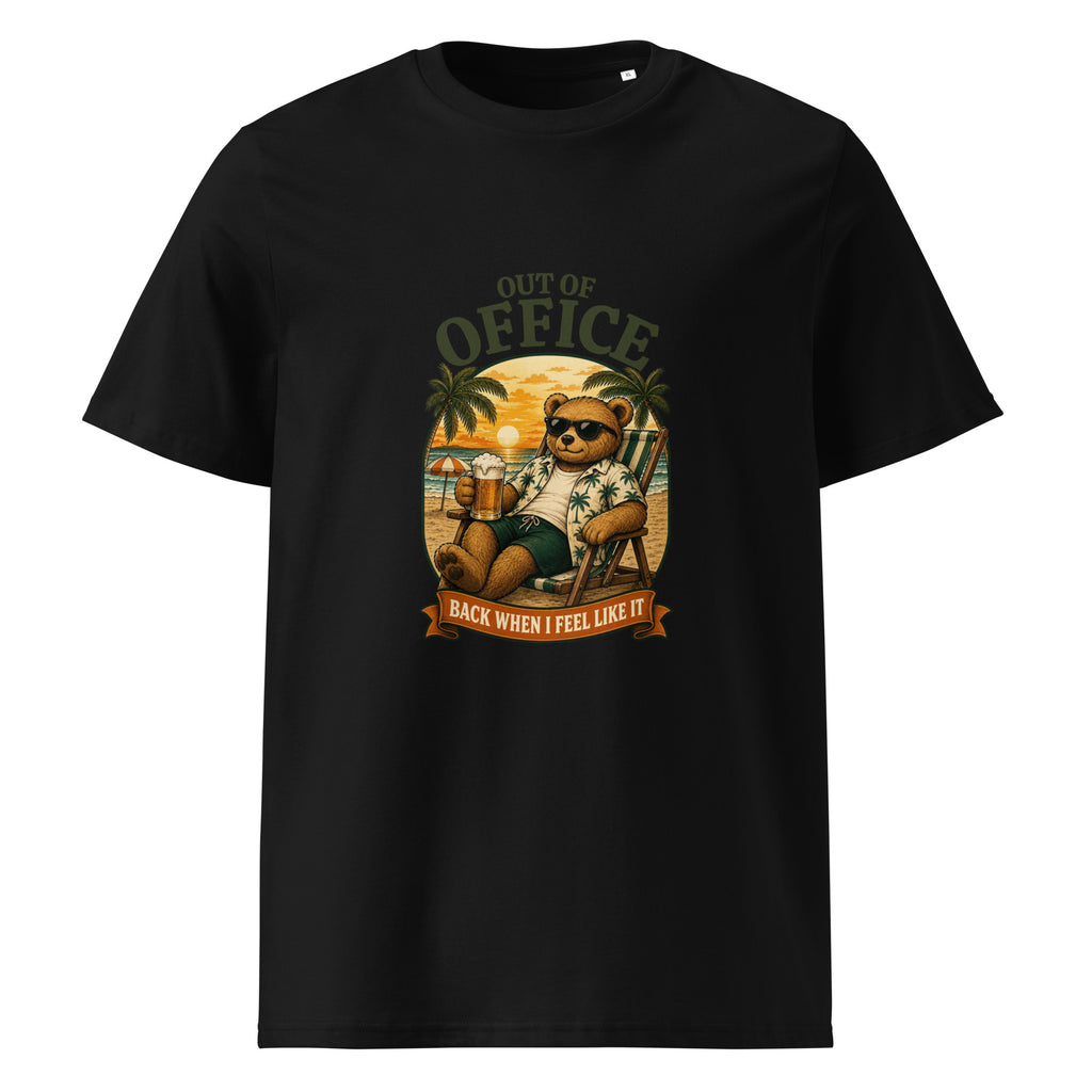 Out of Office Teddy Bear Bio-Baumwoll-T-Shirt