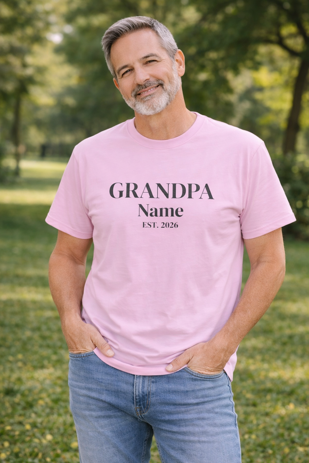 Custom Grandpa Shirt — Name & Year